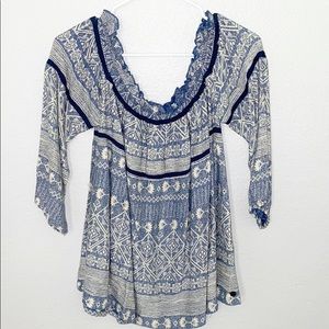 ROXY BLOUSE OFF THE SHOULDER